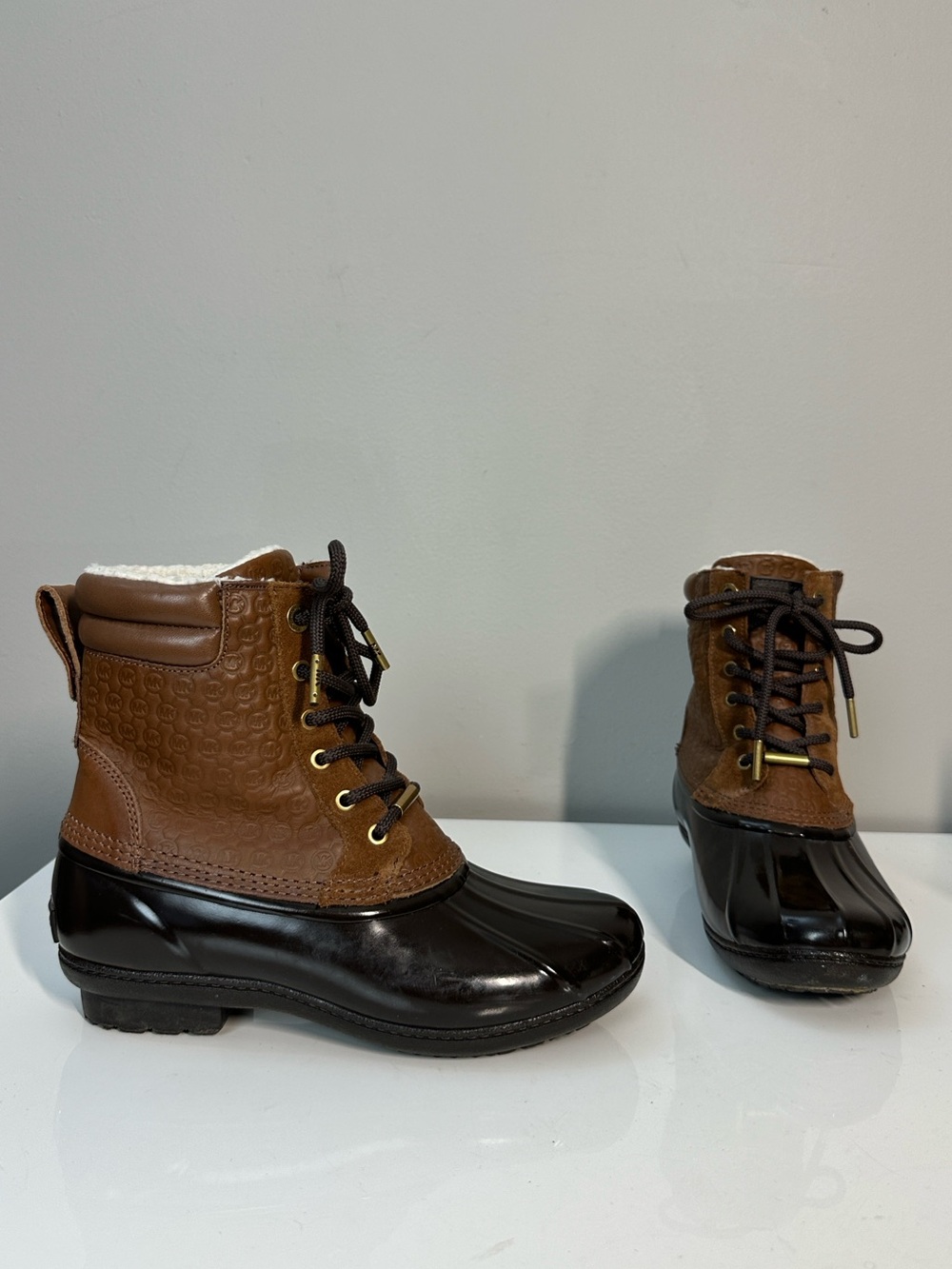 Michael Michael Kors Easton Duck Boots Size 6 Gorpcore Outdoor Rain